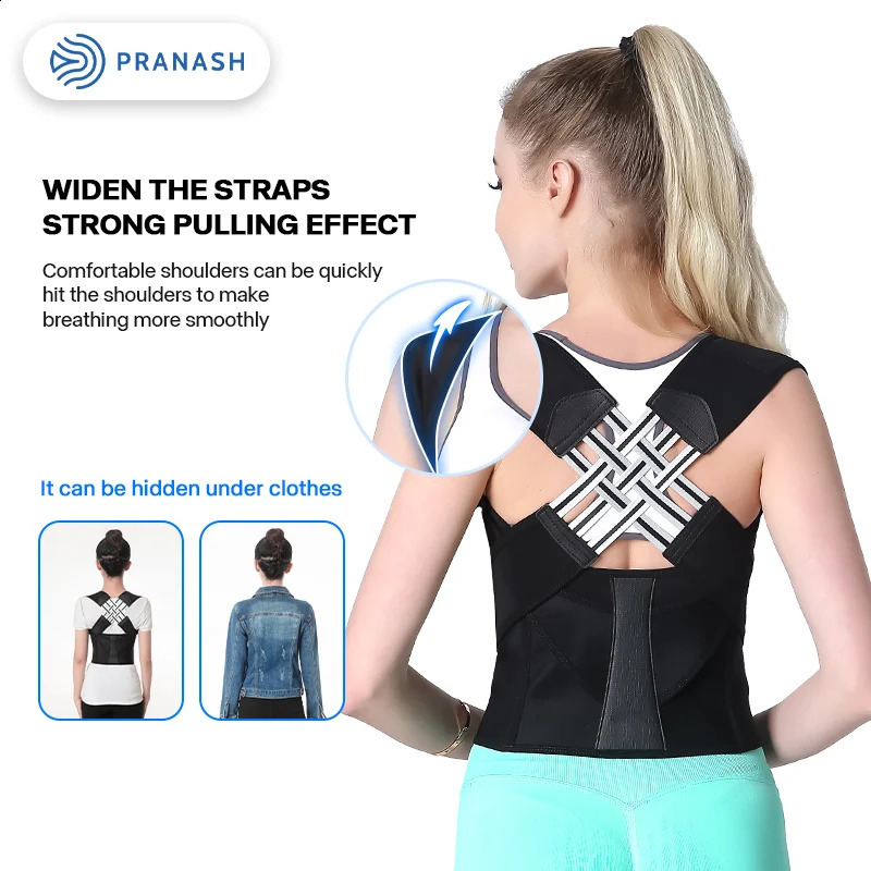 Drop stock adjustable back posture corrector womens belt can prevent looseness and relieve pain 240909