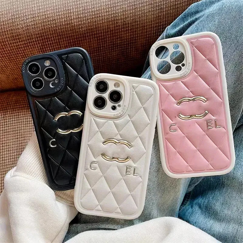 iPhone Case Designer Phone Case for iPhone 15 Pro Max Cases Apple iPhone 14 ProMax 13 12 Pro 11 14 Plus Case PU Leather Small Incense Fashion Brand Gold C Cell Phone Cases