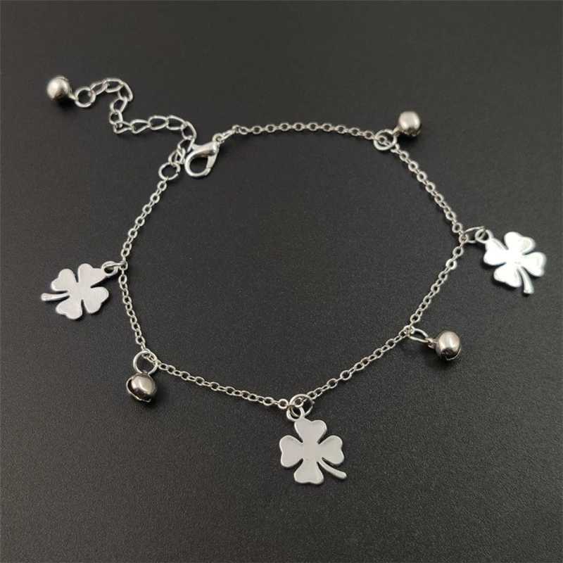 Bohemian Flowers And Bell Anklets for Women Charm Leg Bracelet Fashion Jewellery for Female Ankle Bracelet Cheville FemmeX2409