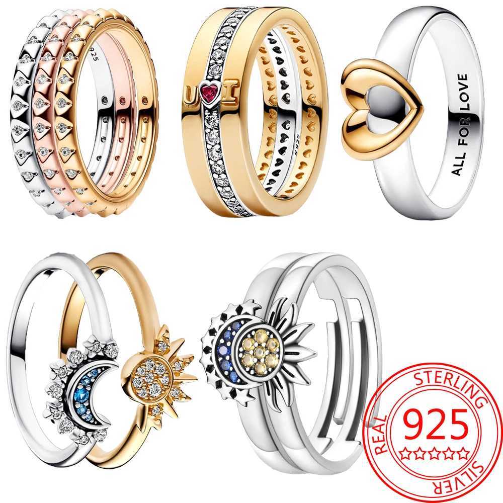 Timeless 925 Sterling Silver Lovers Sisters Sun Love Ring Romantic Dating Jewelry That Expresses LoveX240909