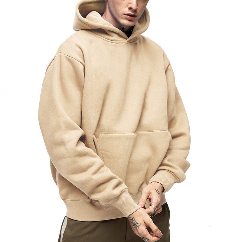 High Quality 100% Cotton Unisex Hoodie for Men Heavy Hoodie Pullover Sweatshirt Custom Logo French Terry Blank Hoodies