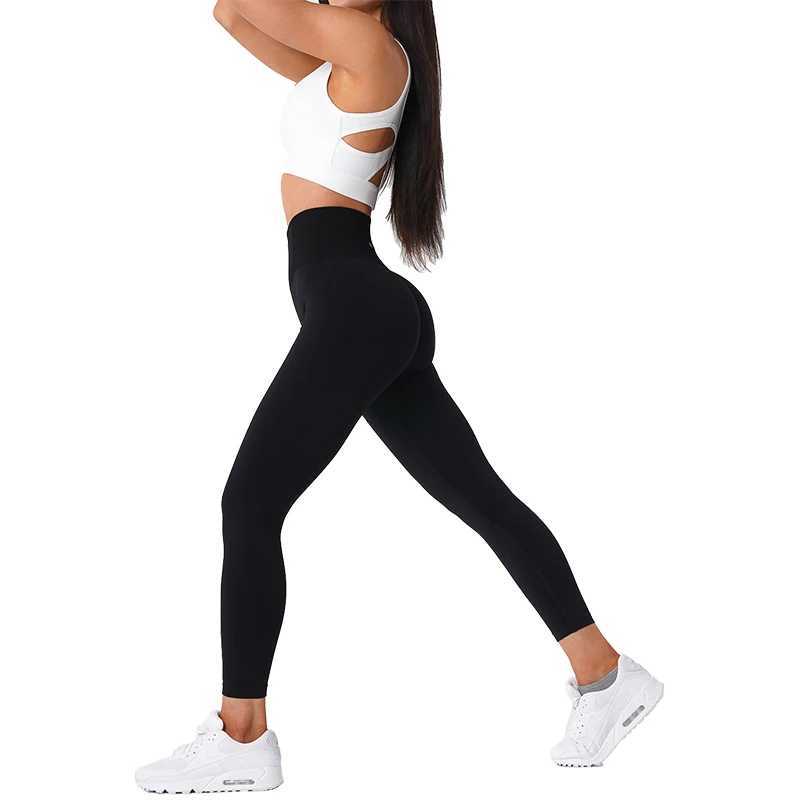 Womens Sports Leggings Yoga High Waist Hip Curve Leggings Stretch Fitness Training Pants Womens Seamless Pants Fitness Clothin M240910