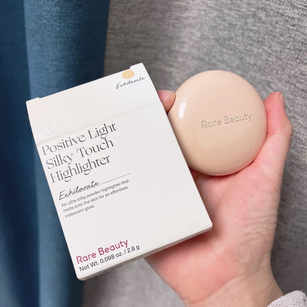 Makeup Highlighter Rare Beauty Powder Palette Highlighters Enlighten 2.8G Positive Light Silky Touch Glow Enlumineur Highlightering Face Cheek Cosmeti