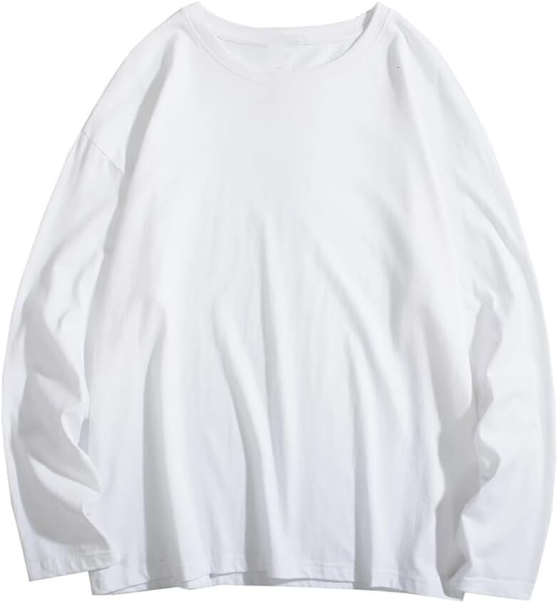 Long Sleeve Shirts for Men sweatshirt Mens Long Sleeve Tops Casual Bottom Shirts Solid Cotton T-Shirts Tops T shirt Tee Streetwear Casual tops clothes