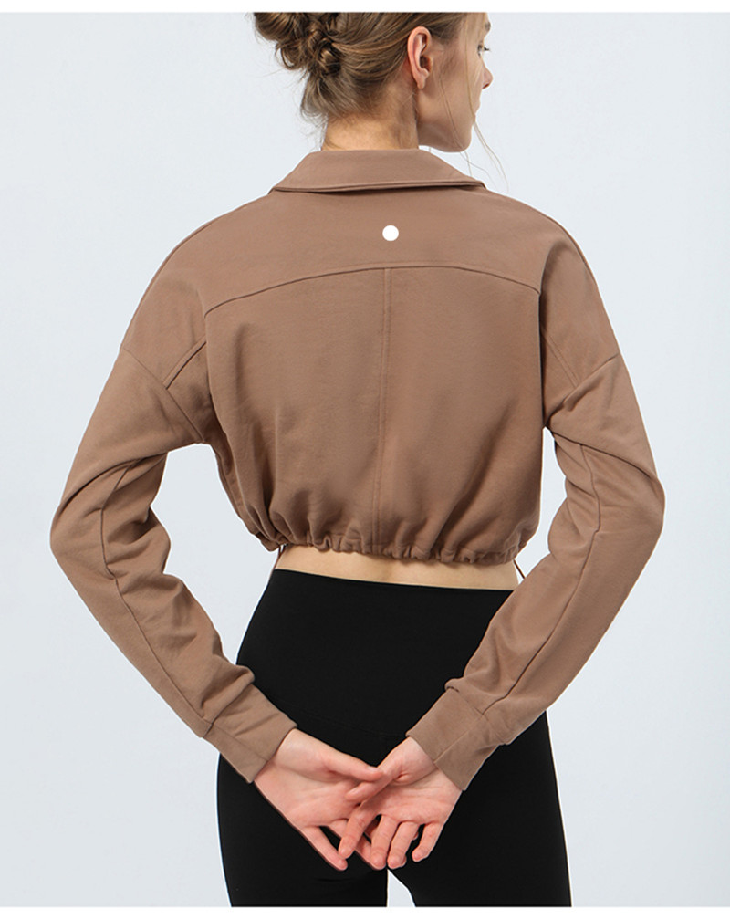 Women Pullover Half Zip Jacket High Collar Fitness Sports Sweater Outdoor Running Loose Womens Long Sleeve Sweatshirts 2390