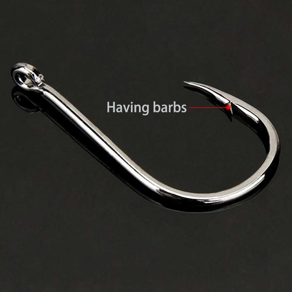1000PCS Fishing Hooks Set High Carbon Steel Sharp Durable Barbed Fishhook Rock Fishing Equipment Gear Tackle Accessories withbox Y240910