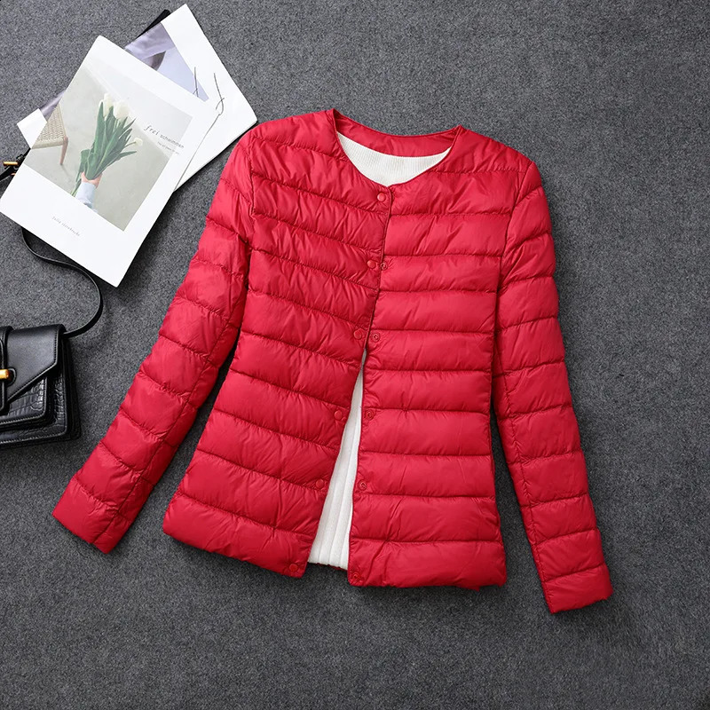 Female Light Duck Down Matt Fabric Lightweight Coat Warm Women Windbreaker Parka Womens Down Jackets Plus Coats 240909