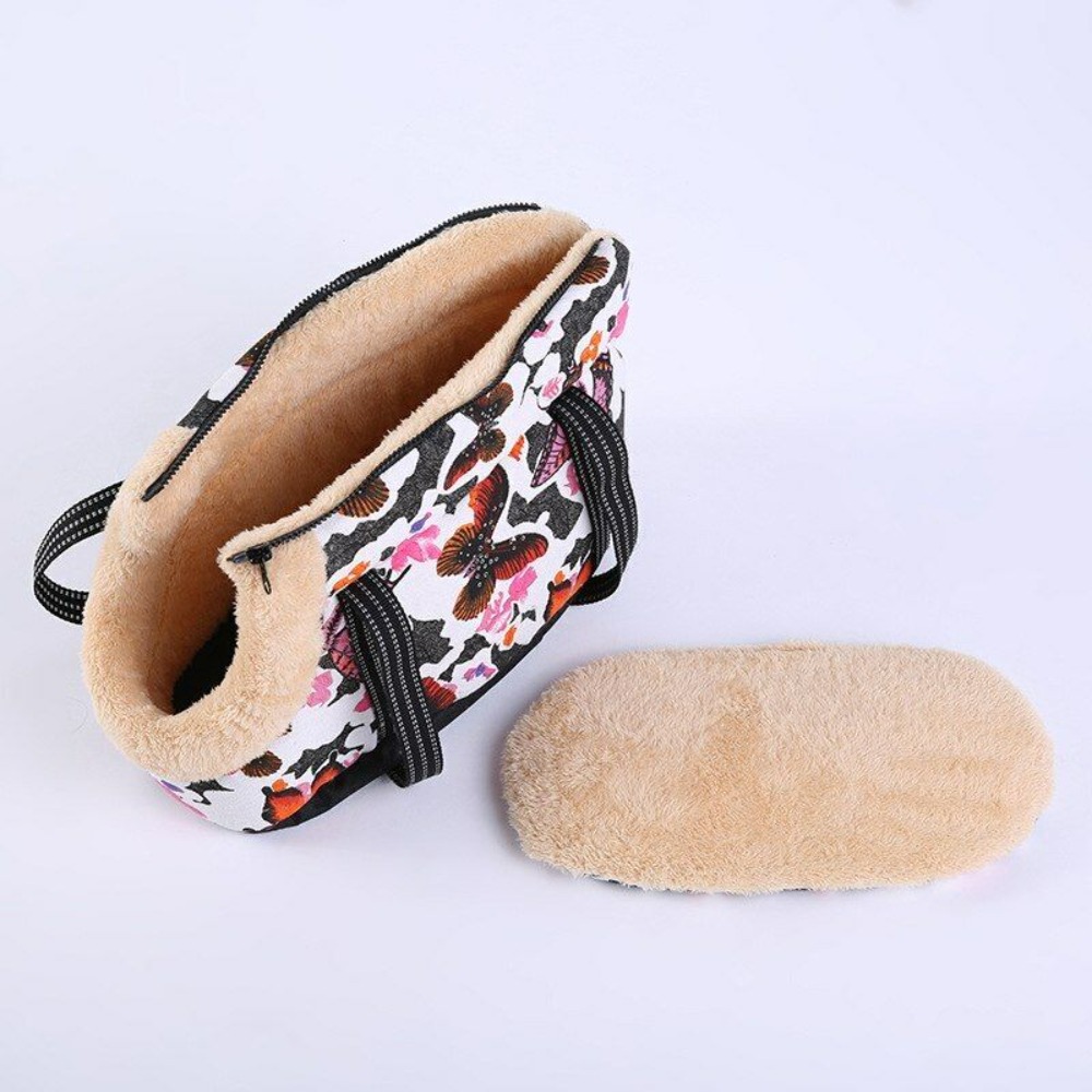 Pet Supplies Sling Backpack Carry Bag Handbag Pet Carrier Bag Dog Warm Fleece Handbag Outdoor Hiking Travel Puppy Cat Dog Bags