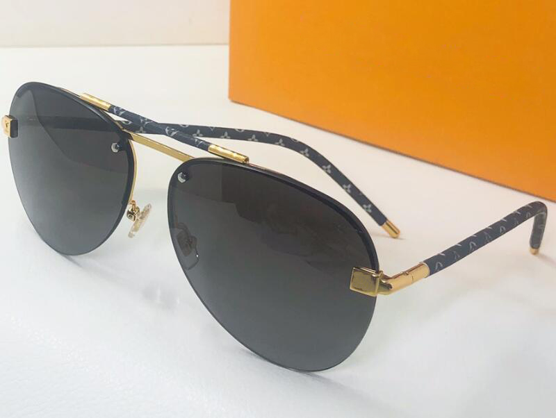 Realfine88 Designer LousVton Z1020E Z1108E Clockwise Canvas Pilot Sunglasses Luxury Eyewear for Men & Women - with Case
