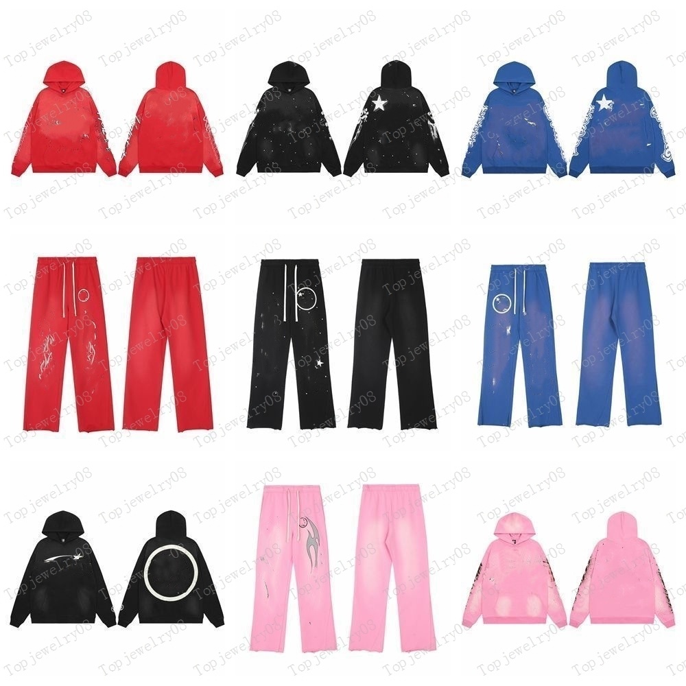 Hoodie Men's Hoodie Designer Cotton Hoodie Retro Loose Fashion Men's and Women's Hoodie Pants Size S-XL