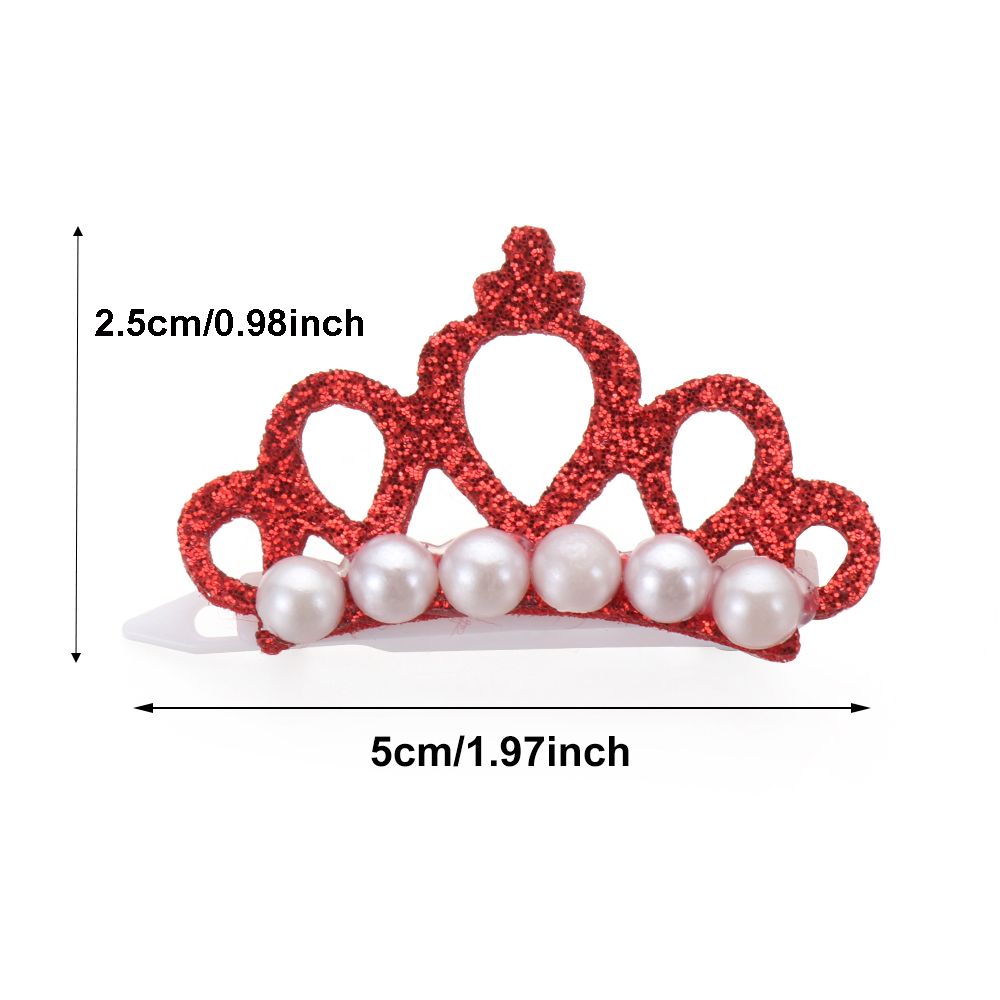 Pearl Random Pet Supplies Headdress Cat Grooming Puppy Accessories Bow-tie Hairpin Hair Clip Dog Bowknot Crown Shape