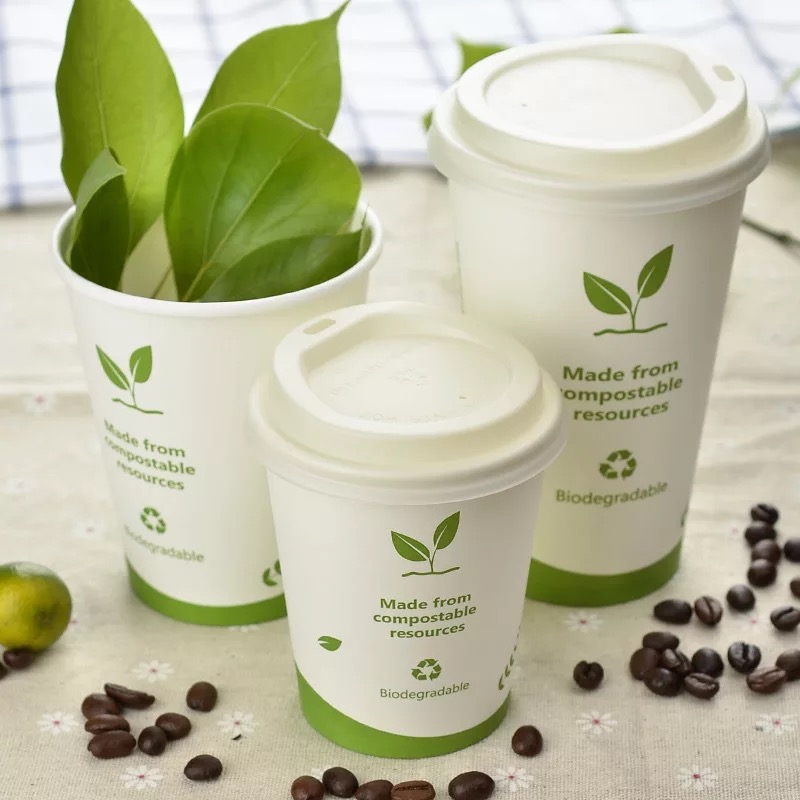 Custom made disposable PLA paper cups wholesale custom paper cups commercial packaging 1000 pcs per piece