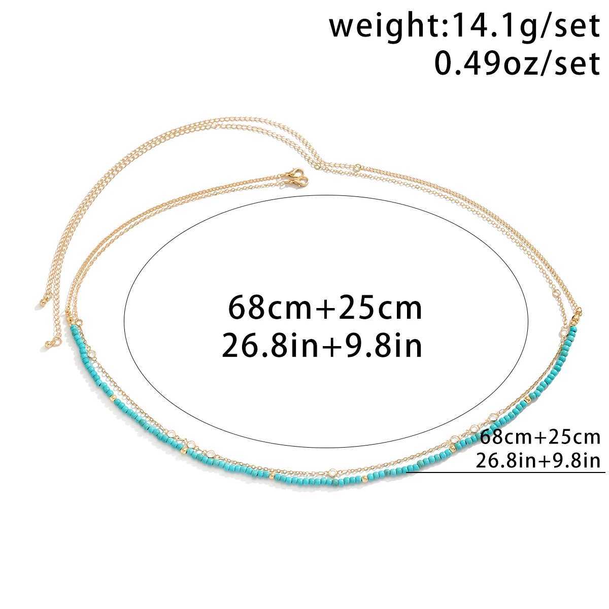 PuRui Bohemia Zircon Waist Chain Natural Stone Beaded Belly Chain for Women Sexy Trendy Body Jewelry Summer Bikini Beach GiftsX240911