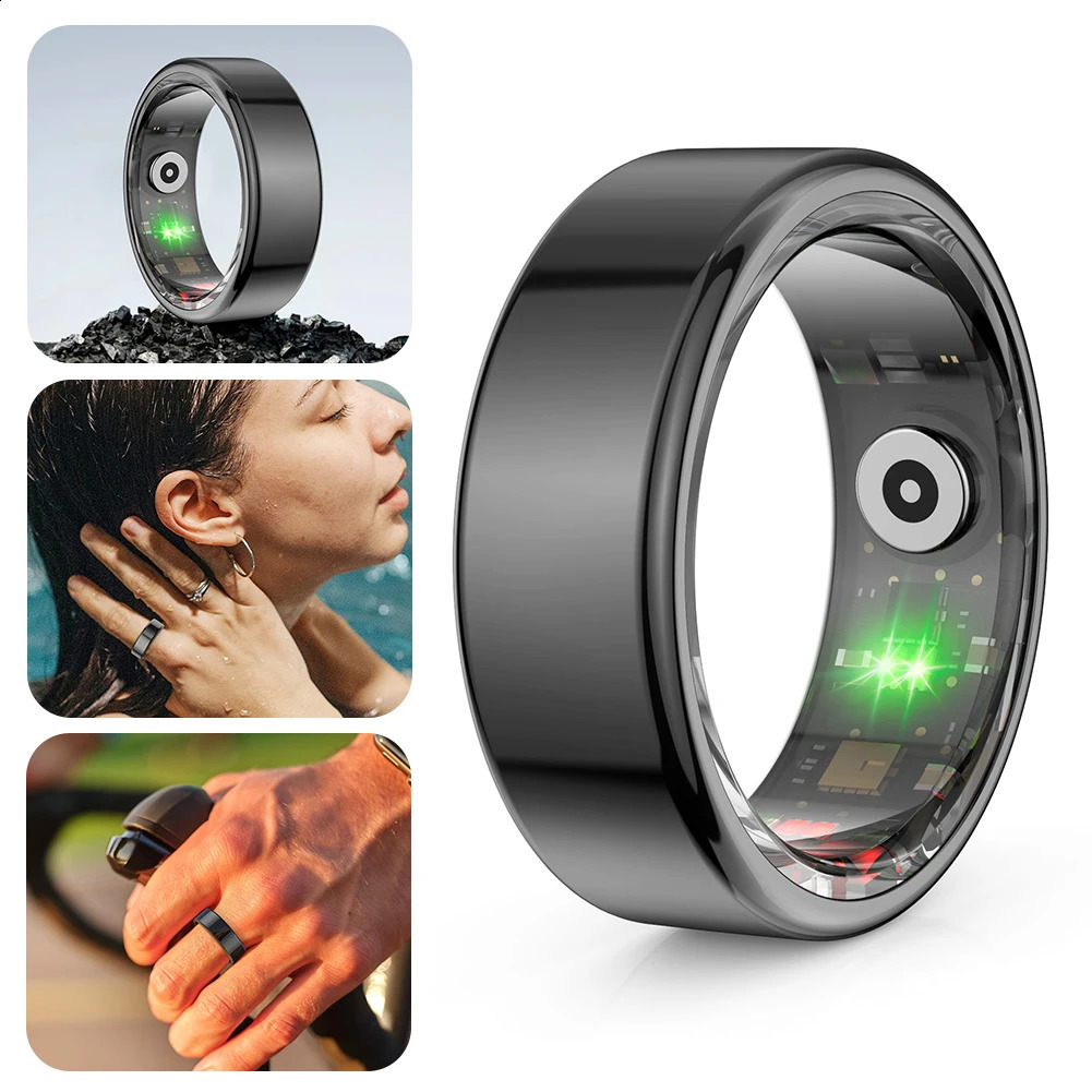 R02 Smart Ring Health Tracker 5.0 Bluetooth Compatible Heart Rate Tracker IP68 and 5ATM Waterproof Wearable Android iOS 240910