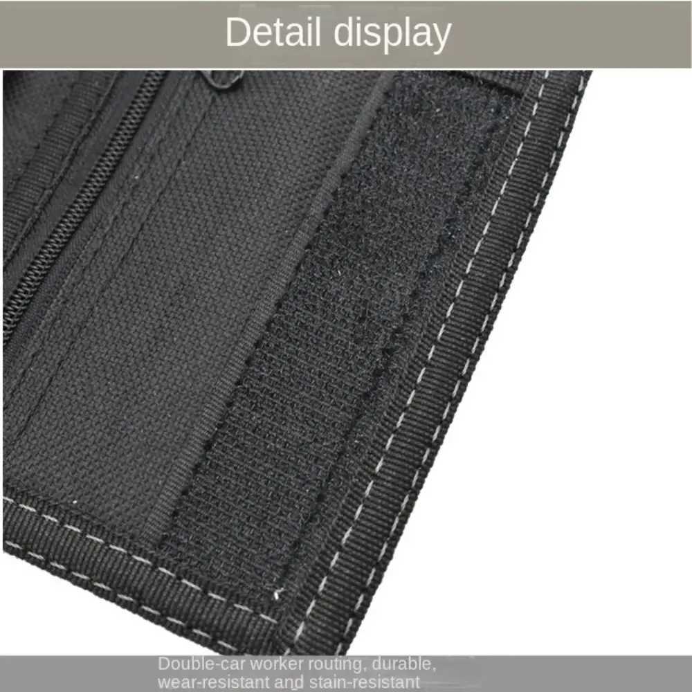 Touch fastener mens short wallet fashionable and casual multi position 3-fold wallet durable black mens coin pocket daily use Z250411