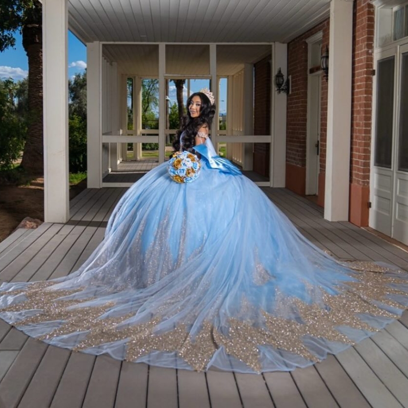 Quinceanera Dresses With Cape Sweet 16 Dress Applique Lace Beads Birthday Party Gown Vestidos 15 Para XV Princess Miss Pageant