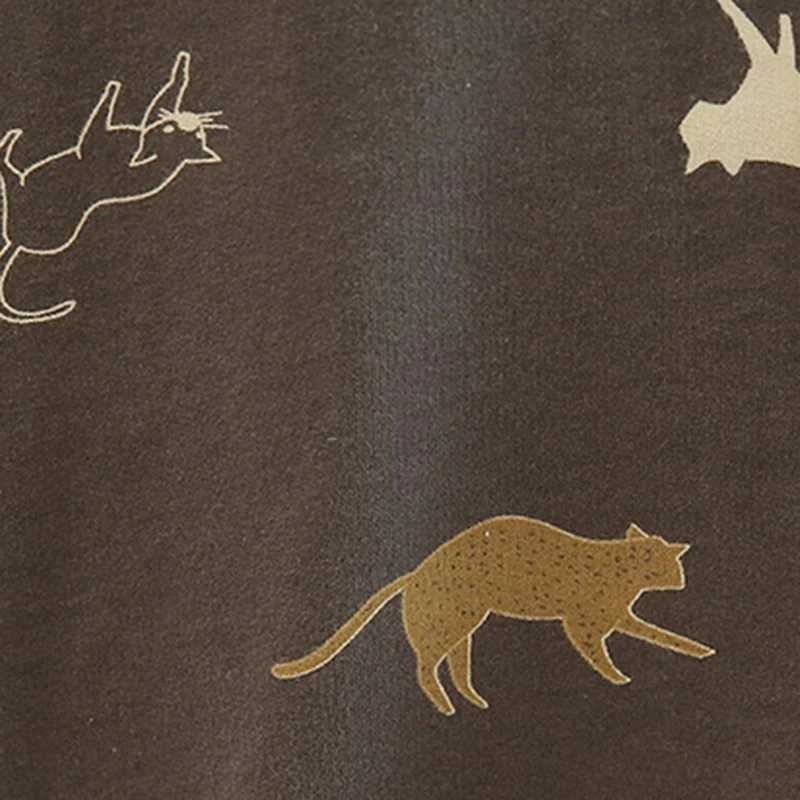 wear Womens pajamas wear top and bottom room set room cat pattern long sleeve cotton cute elegant softX2409