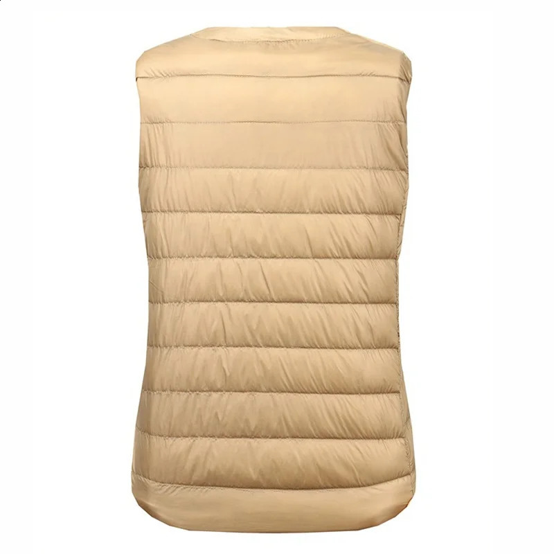 Bang 7XL 8XL Large Tank Top Womens Warm Ultra Light Down Portable Sleeveless Winter Lining 240910