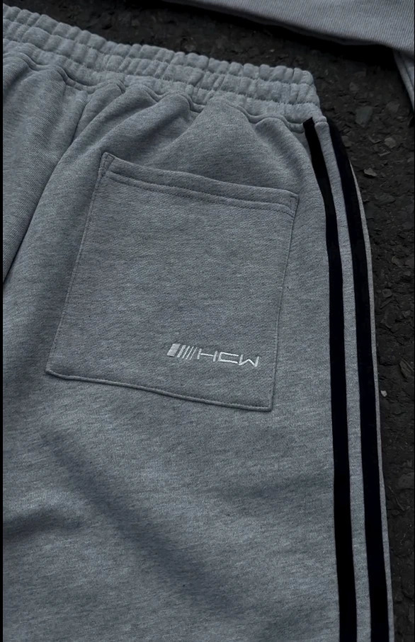 HCW Simple Fashion Side Stripe Classics Sports Pants Harajuku Retro Korean Baggy Sweatpants Men Women Straight Casual 240905