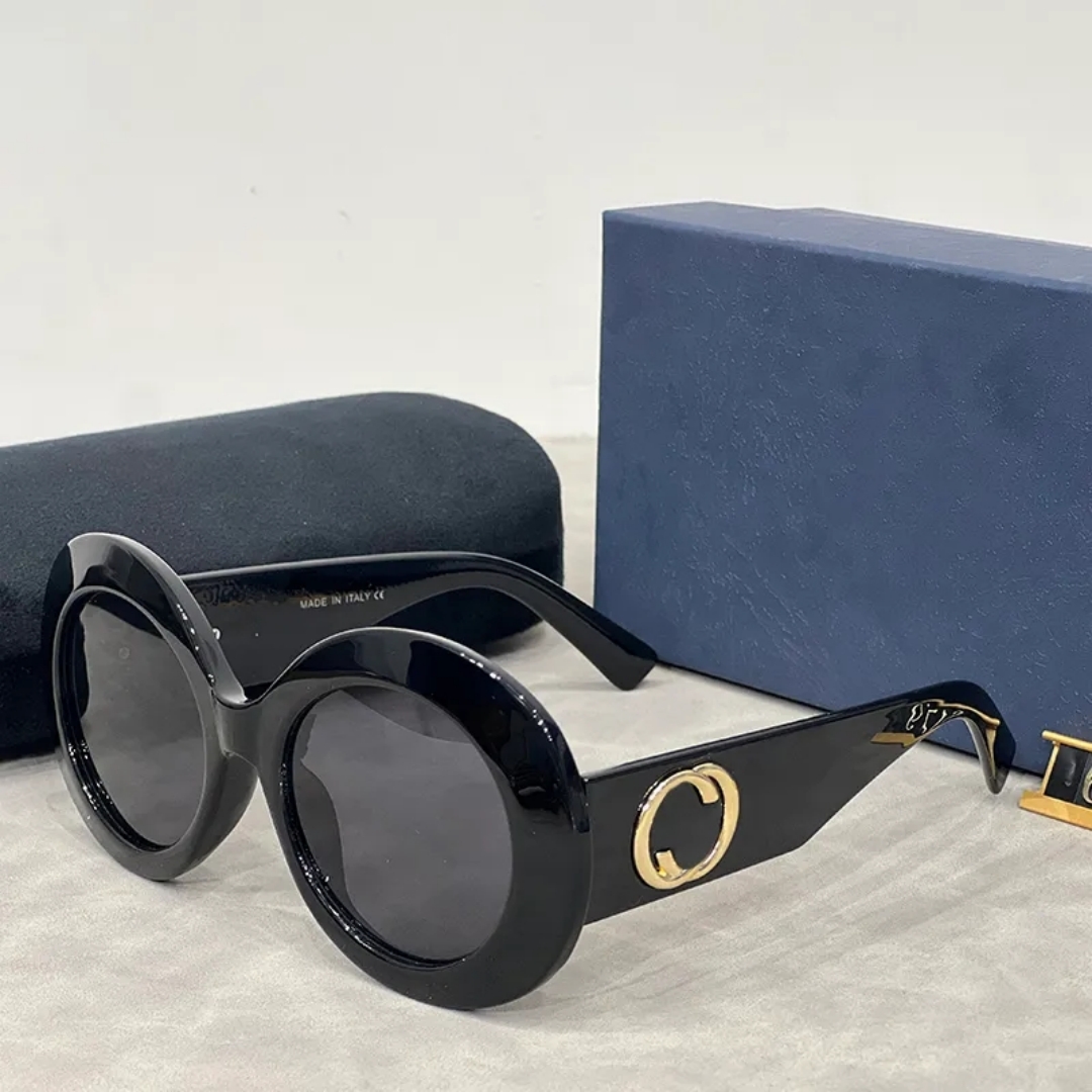 Large Goggles designer sunglasses round classic sunglasses for women men Luxury Square frame Fashion Driving Beach shading UV protection polarized glasses gift