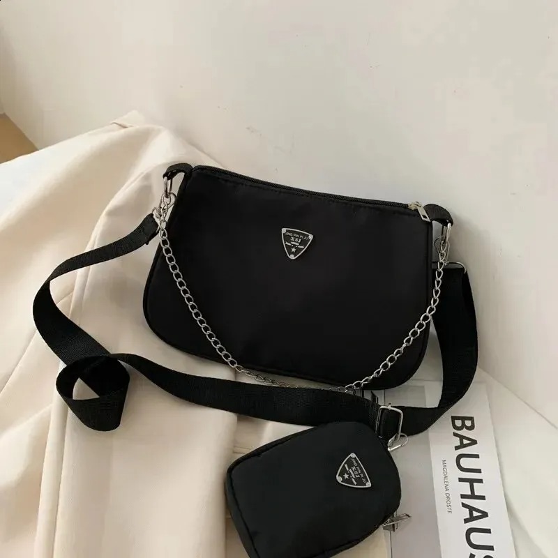 Nylon Crossbody Bag: Casual Portable Underarm Bag For Women, Students New Free Delivery Designer Bag