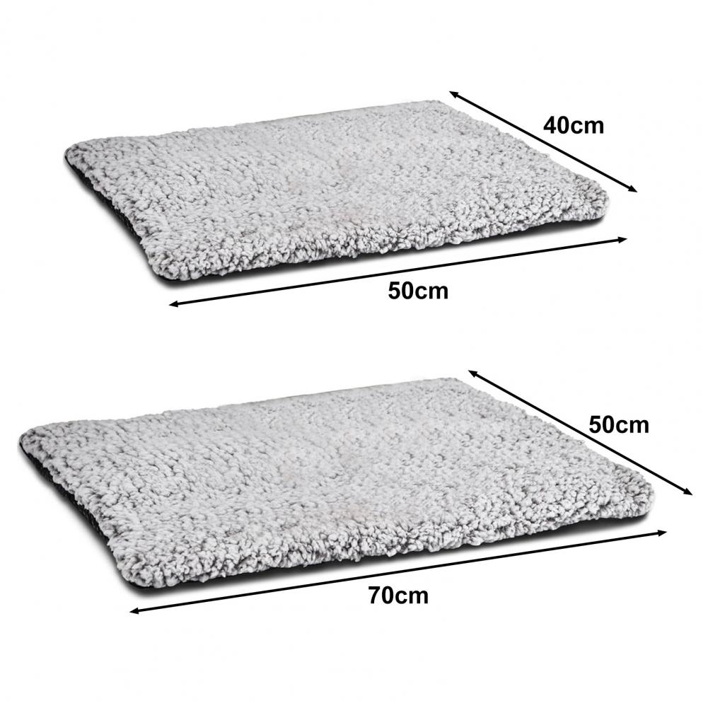 Self Warming Cat Cushion Bed Super Soft Thermal Dog Bed Mat for Sleeping Washable Anti-Slip Pet Kennel Pad for Small Medium Cats