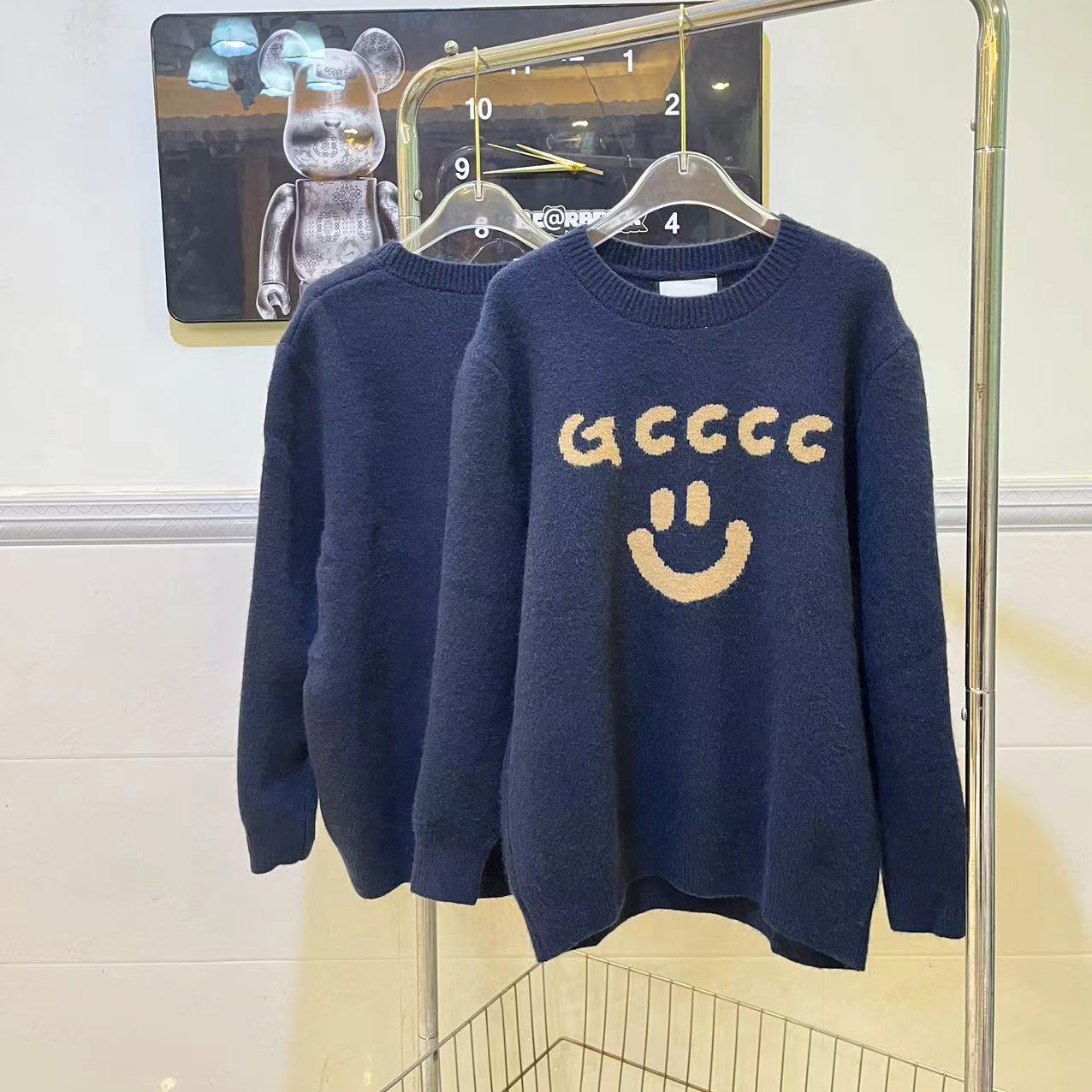 luxurious Designer Men's Sweaters Cotton Long Sleeve Pullovers Womens Embroidered letters Sweatshirts Autumn Winter Warm Comfortable Sweaters Clothing s-xxl