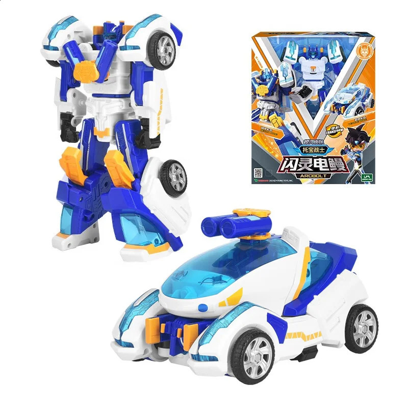 19 Type Tobot GD Justice V Transforming Robot to Car Toy Korea Cartoon Brothers Anime Tobot Transformation Car Toys 240902