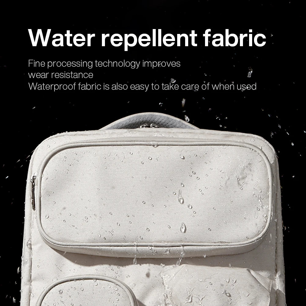 Mixi Outdoor Backpack Womens Travel Bag 18 inch Mens Rucksack Waterproof Laptop Black and White 241023