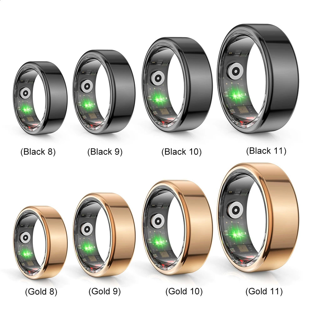 R02 Smart Ring Health Tracker 5.0 Bluetooth Compatible Heart Rate Tracker IP68 and 5ATM Waterproof Wearable Android iOS 240910