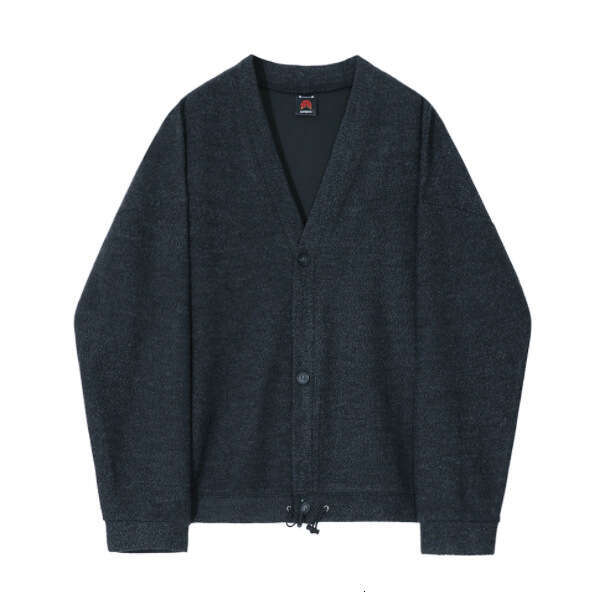 MYQ cardigan men's spring and autumn Korean loose trendy jacket for casual wear with lazy style