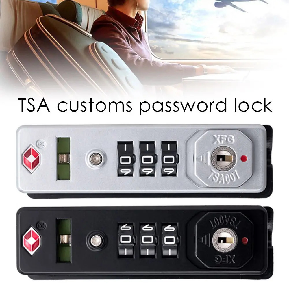 Hardware protection secure luggage weather resistance TSA customized lock security code lock 3Digit combination lock TSA13116 240907