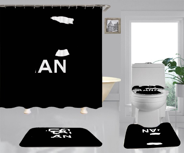 Fashion Creative Digital Printing Waterproof Shower Curtain Polyester Bathroom Shower Curtains