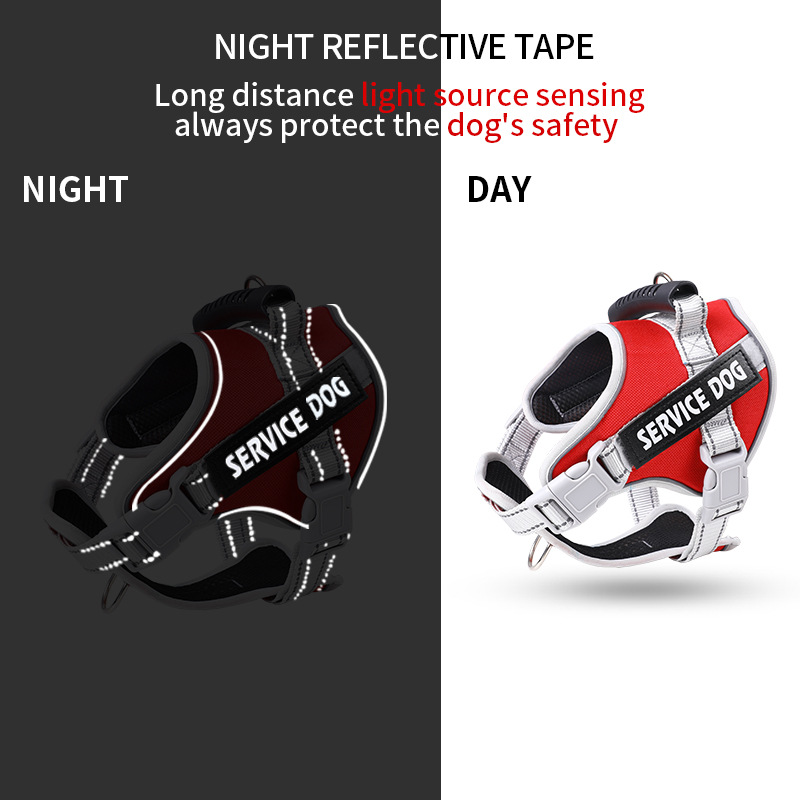 Dog Harness No Pull,Dog Vest Harness with Handle & Molle, Easy Control Dog Harness for Large Dogs Training,Adjustable Reflective