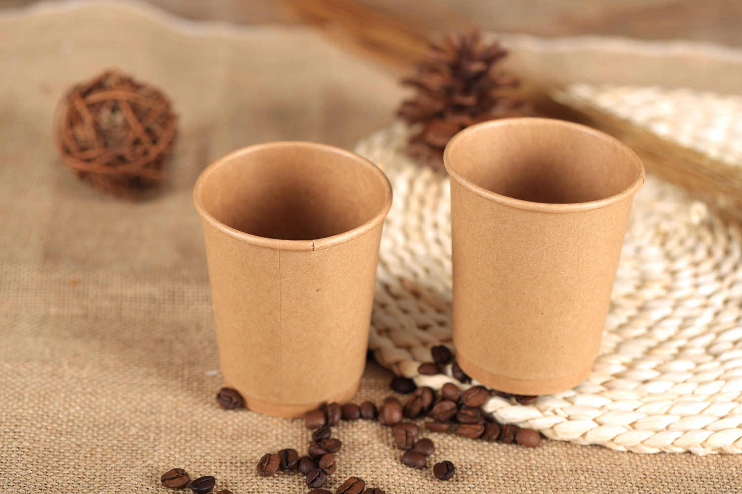 Factory-made Disposable Kraft Paper Cups Wholesale Customer-made Disposable Business Packaging 1000 pcs per piece