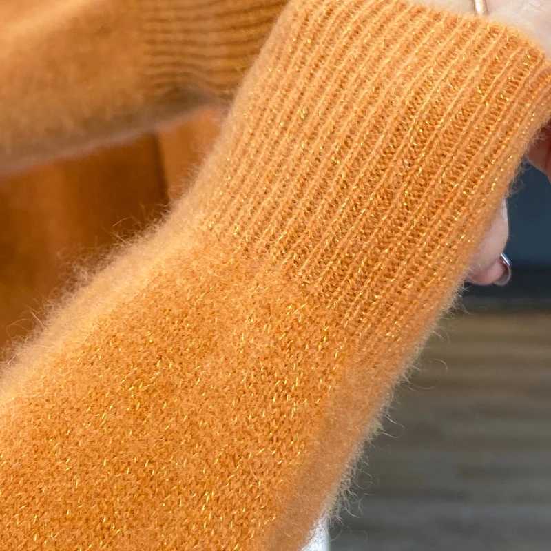 New Fashion O-neck Sweater Cardigan Women Autumn Winter 100% Merino Wool Sweaters Female Clothe Knitted Long Sleeve Tops M240910