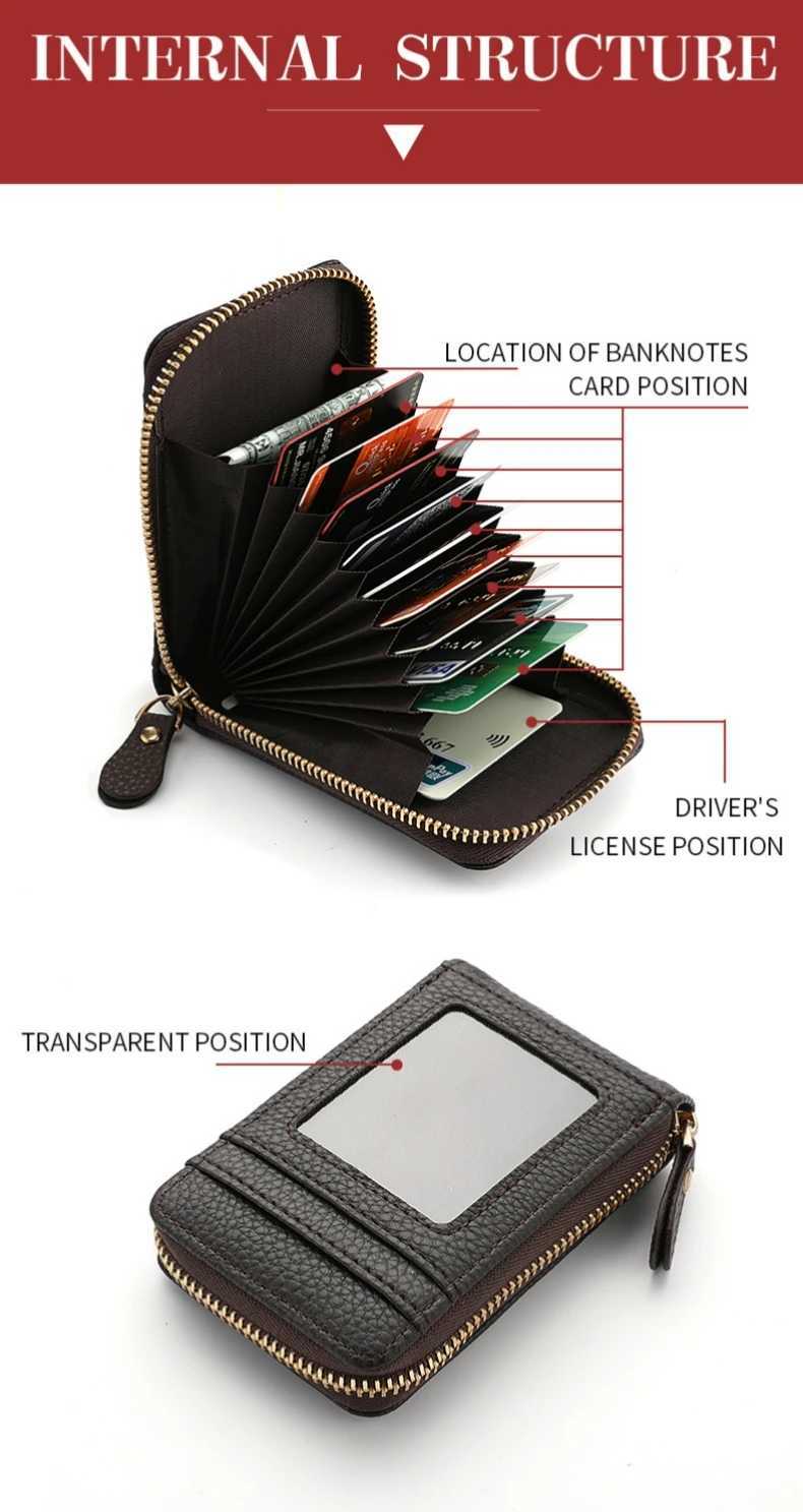 Solid Color Lichee Pattern Short Wallet Zipper Around Coin Purse Womens Holder Z250527