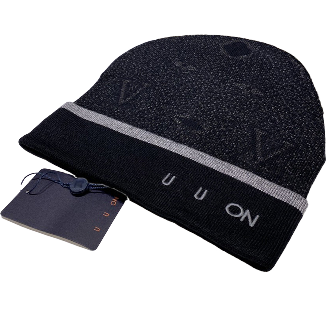 Black Beanie designer Hat caps High quality wool bonnet autumn winter Outdoor travel skiing Knitted hat vv