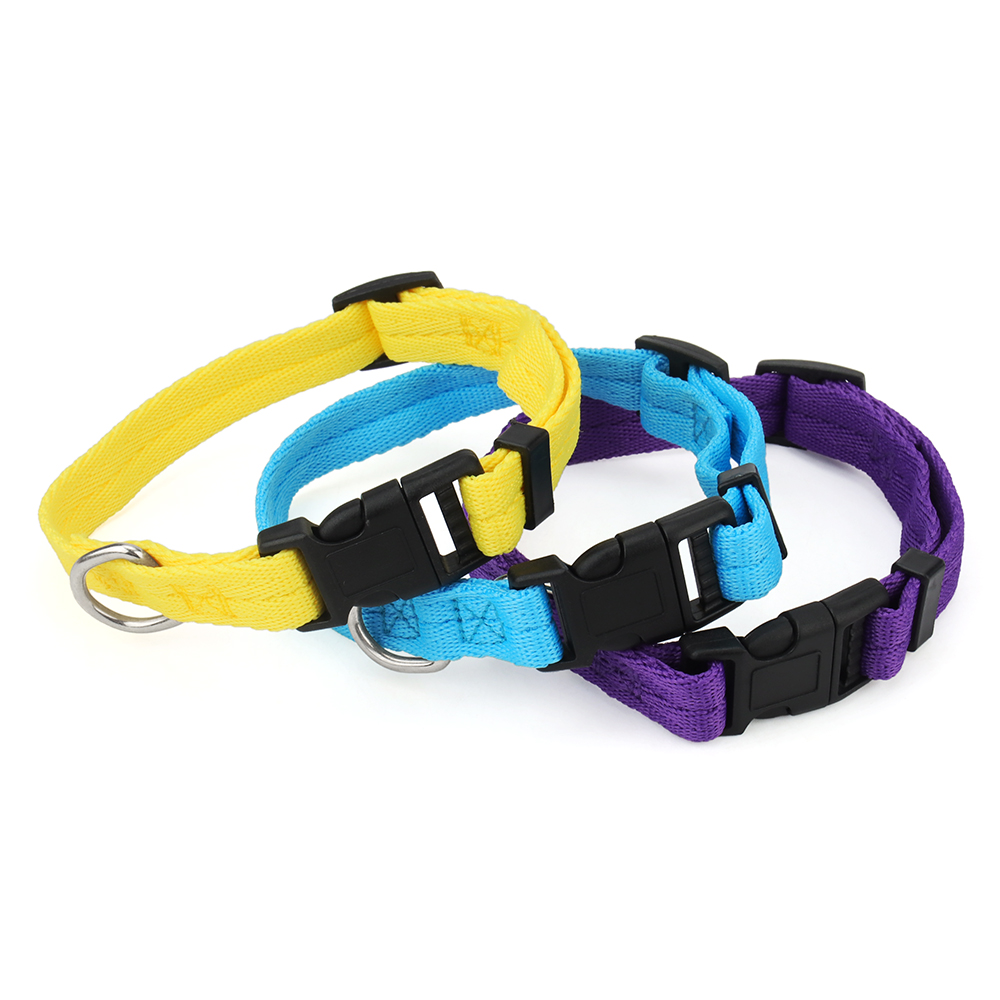 Nylon Webbing Dog Collar with Quick Release Buckle，Pet Collar for Small Medium Dogs Chihuahua Dog,cats Comfortable Pet Accessory