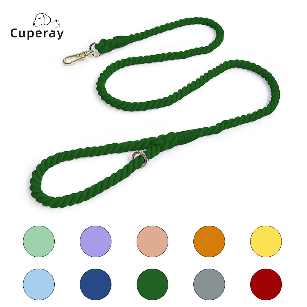 150cm Dog Leash Round Cotton Collar Dogs Leads Rope Rainbow Color Pet Long Leashes Belt Outdoor Dog Puppy Walking Training Leash