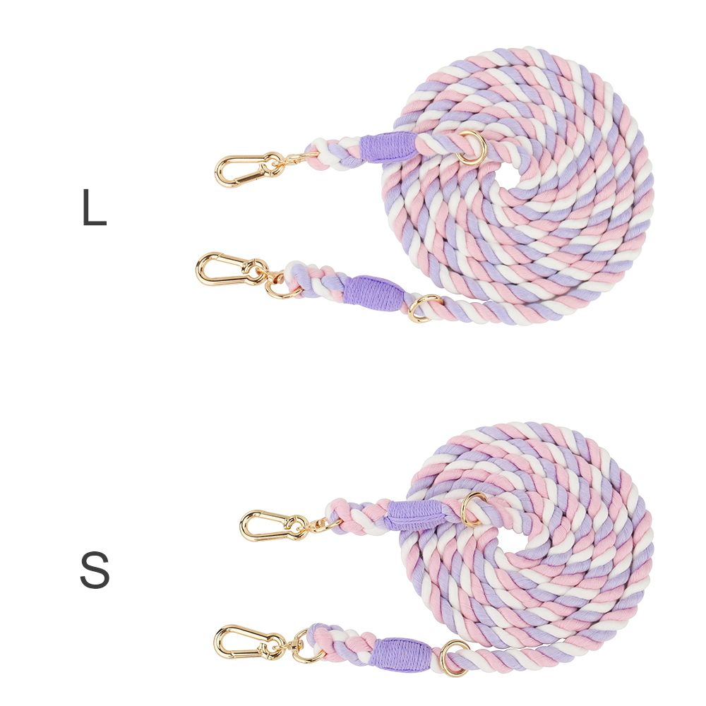 Multifunctional Pet Leash with Removable Metal Ring and Hangable Colorful Dog Leash, Dog Tag Buckle for Dog Walking and Training