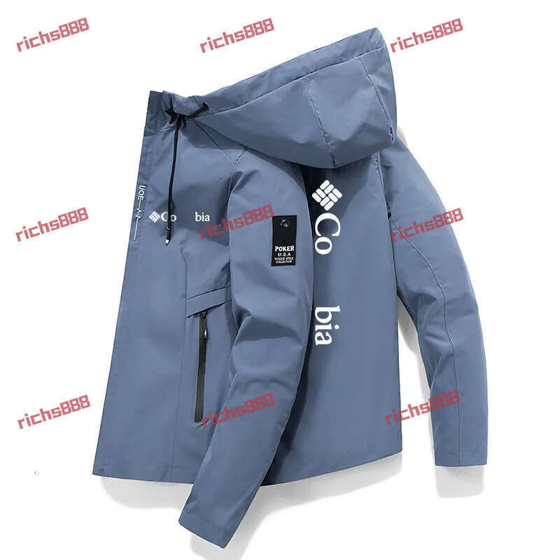 2024 New Men's Windbreaker colombia Jackets Golf Hooded Wind Breaker Casual Coat Male Clothing Windproof Autumn Spring Outwear Men a1 d0