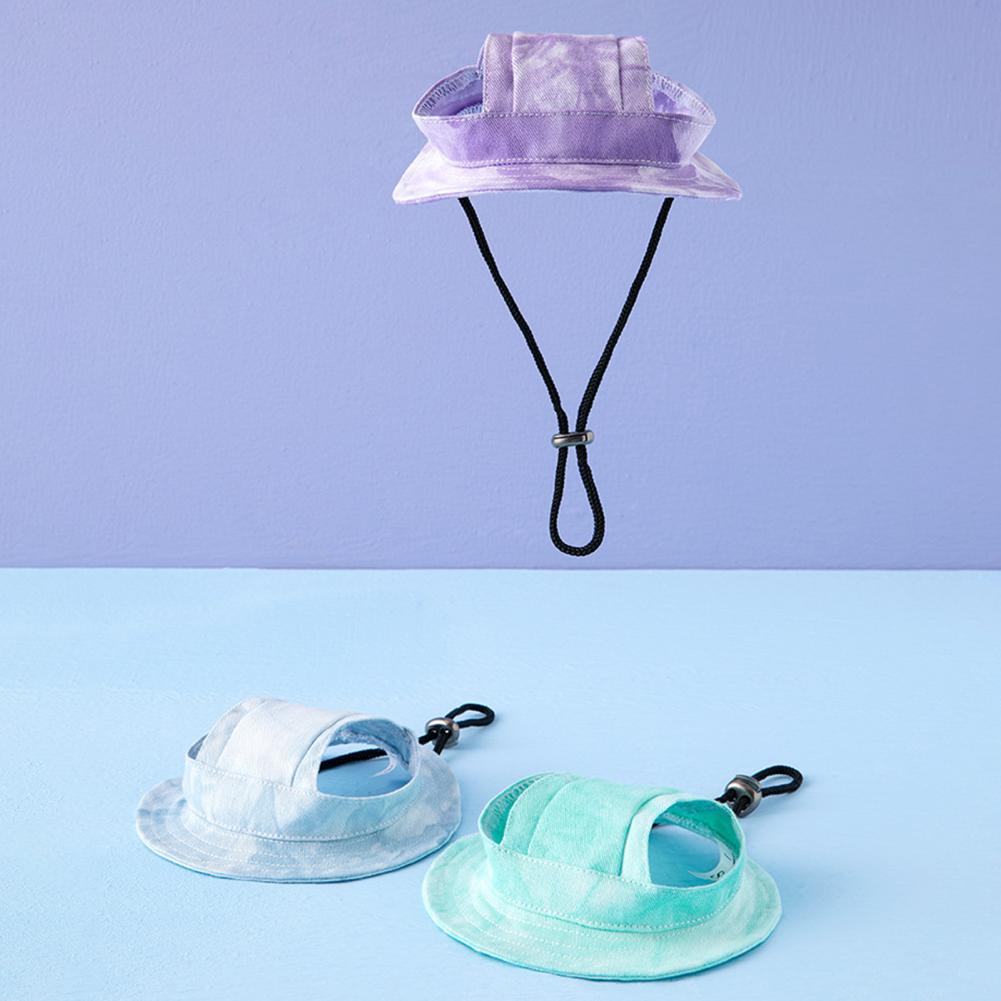Dog Sunproof Baseball Bucket Hat Soft Texture Dog Bucket Hat Adjustable Pet Supplies Casual and cute Pet Decoration 99c