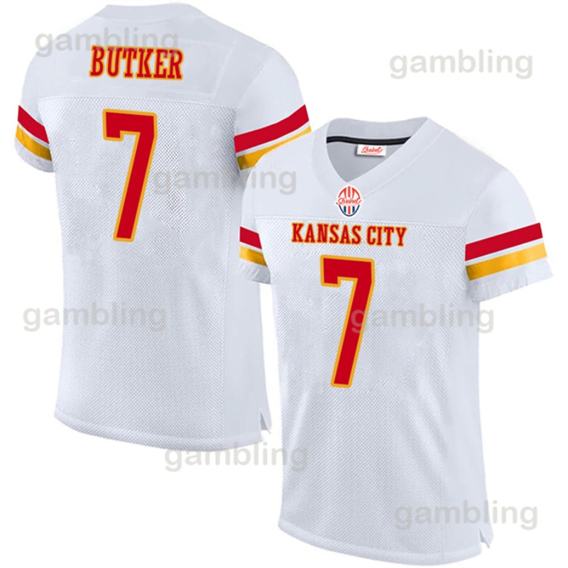 Mens/Youth Custom Football Jerseys Mahomes Kelce Noah Gray 52 25 Clyde 8 Justyn 56 George 35 Christian 16 Len 88 Tony Embroidery Name and Number