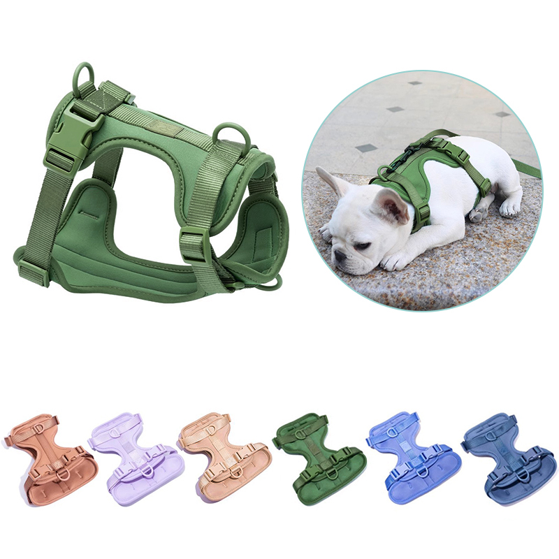 Adjustable Pet Chest Dog Harness Breathable Vest Outdoor Training Harness for Small Medium Dogs Harness and Leash for Walking