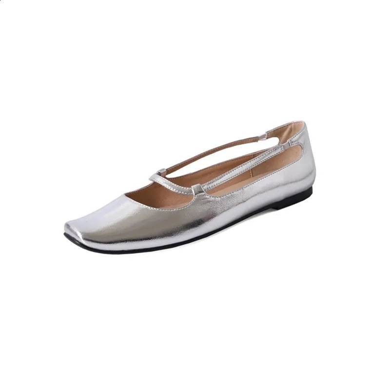 Retro Flat Simplicity Mary Jane Women Trends Brown Black Sier Mom Shoes Comfort Flats Office commuting 240904