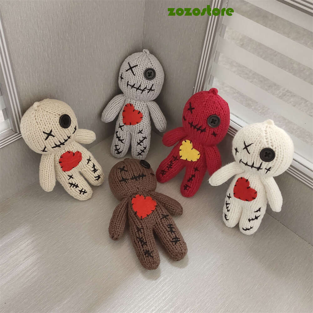 Voodoo Dolls Set With Creepy Revenge Voodoo Doll DIY Halloween Scray Ghost Holder Horror Funny Christmas Ornaments Toys Gift Edb