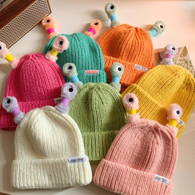 parents and children light up cute hats frog cartoons fun winter LED hats beans female childrens trend parties Halloween and Christmas 240910