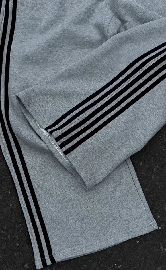 HCW Simple Fashion Side Stripe Classics Sports Pants Harajuku Retro Korean Baggy Sweatpants Men Women Straight Casual 240905