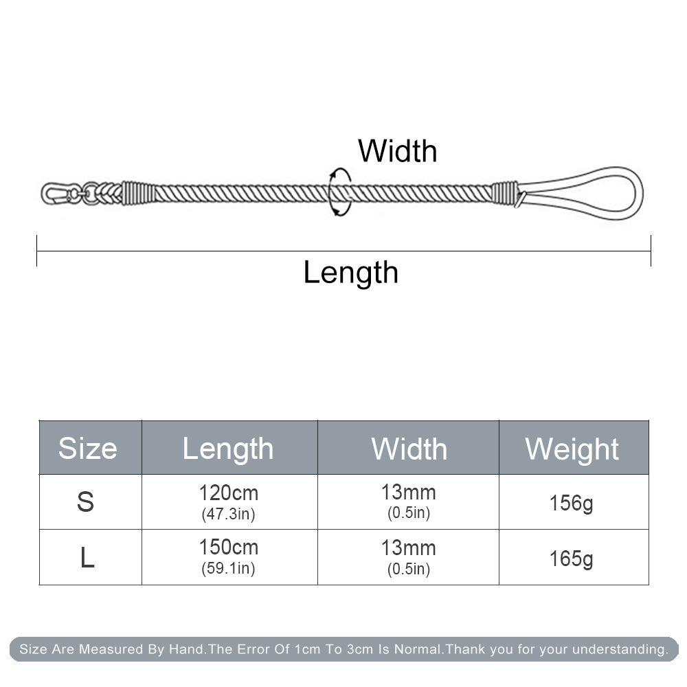 Dog Multi-Function Hand-Woven Gradient Dog Leash Outdoor Walking Training Rope Dog Leash Round Cotton Cat Dogs Lead Pet Products